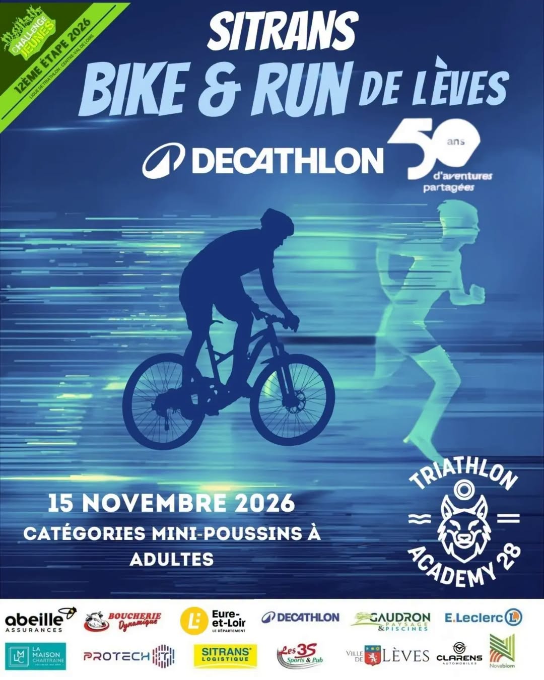 Bike & Run de Lèves 2026